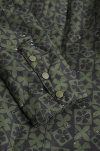 Janelle Waterproof Coat in Clay Stamp Highland