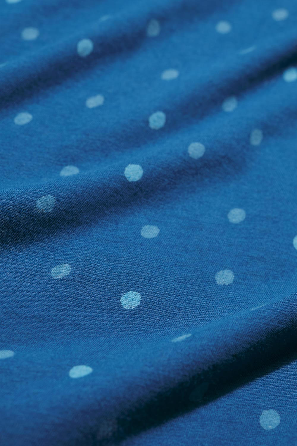 Pier View Dress in Little Sponge Spot Dark Voyage