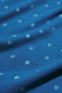 Pier View Dress in Little Sponge Spot Dark Voyage