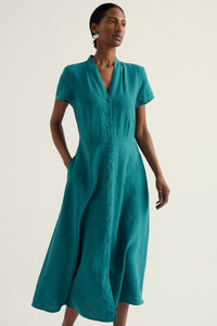 Seasalt Carved Wood Dress in Deep Dive