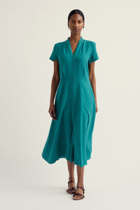 Seasalt Carved Wood Dress in Deep Dive