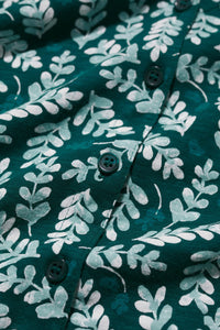 Studio Glass Top in Indigo Leaf Dark Wreckage