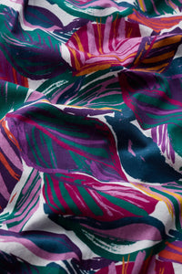 Belle Dress in Canna Leaves Chalk