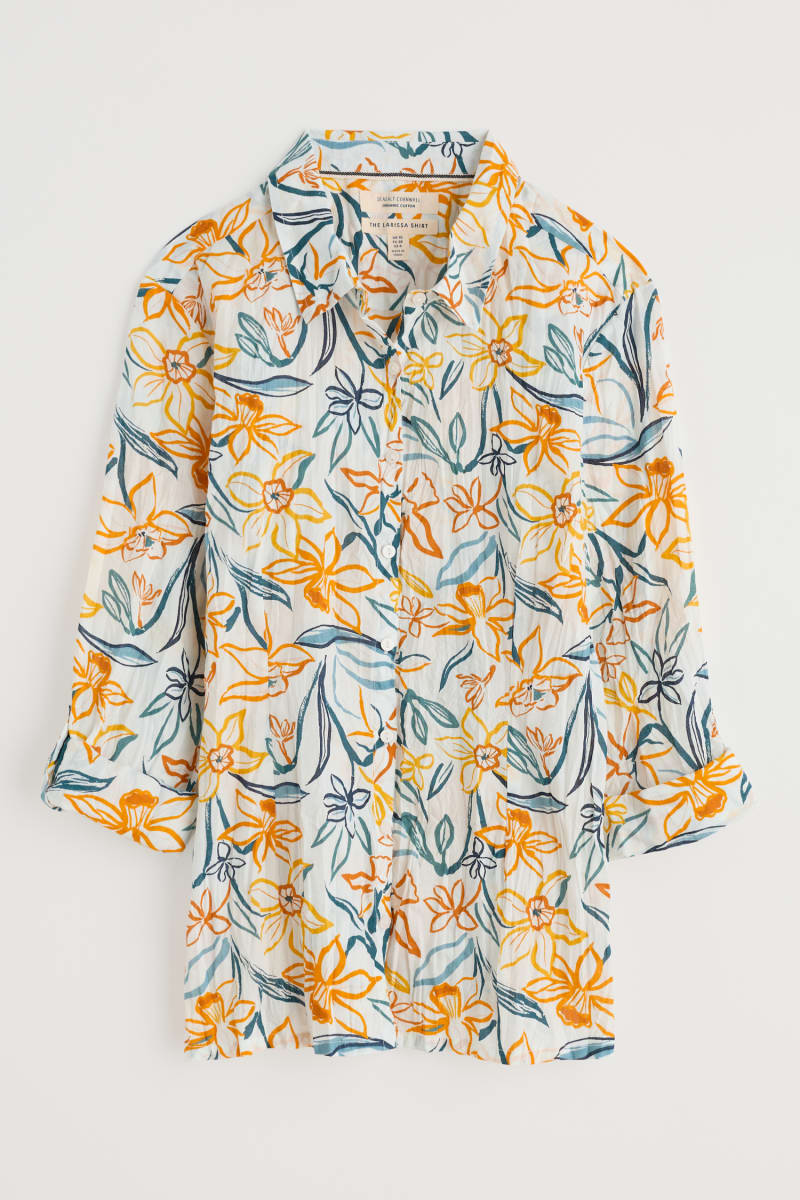 Seasalt Larissa Shirt - Painted Daffodil Chalk