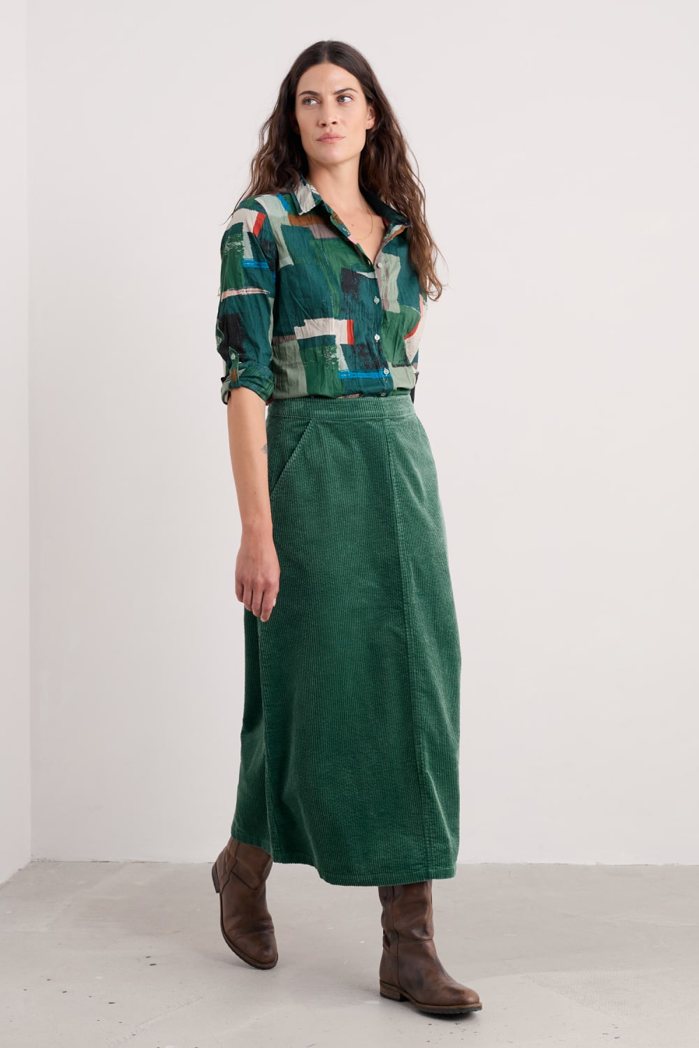 Seasalt Larissa Shirt in Aerial Field Coppice