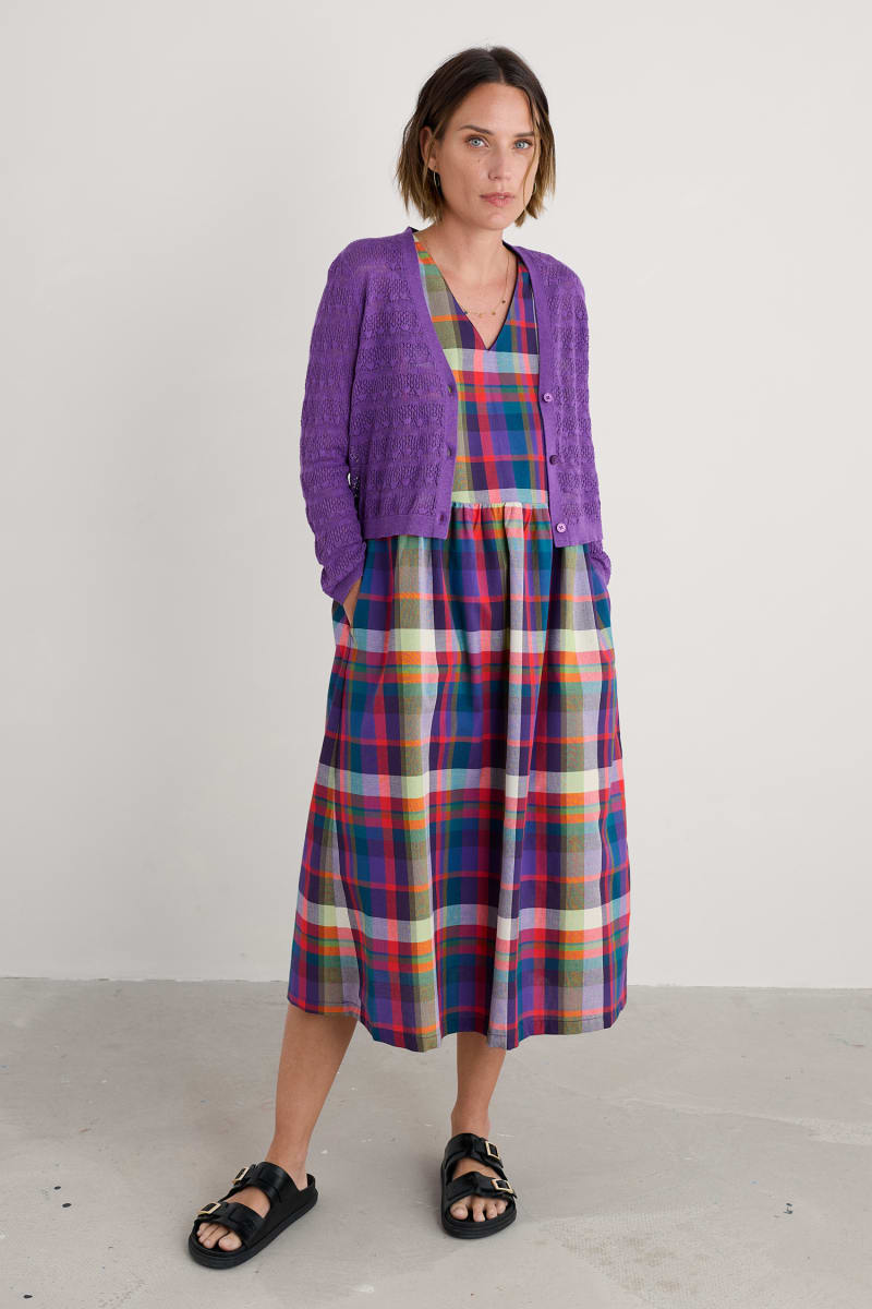 Sweet Day Cardigan in Pansy