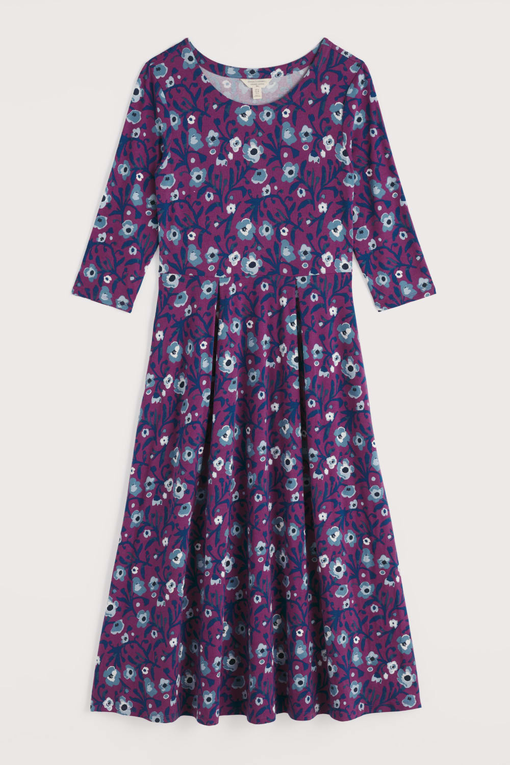 Veronica Short Sleeve Dress in Blotted Anemone Spring Heather