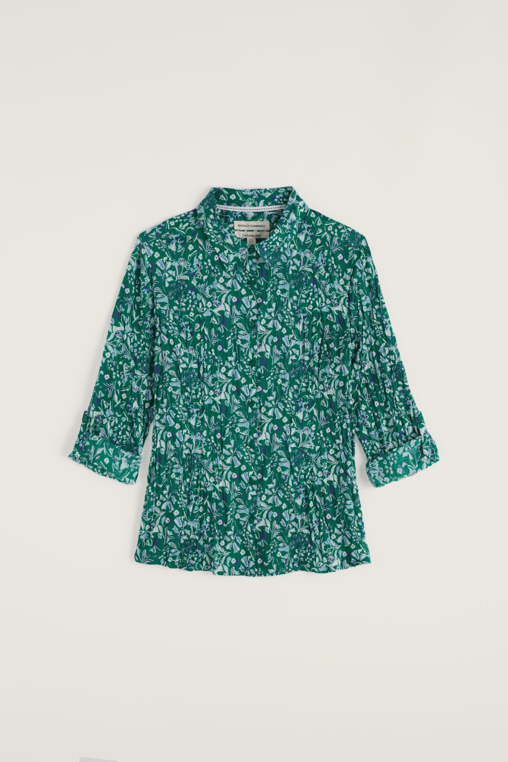 Seasalt Larissa Shirt in Woodland Floral Dark Stem