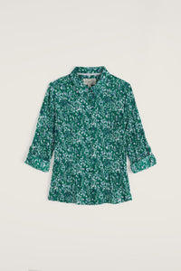 Seasalt Larissa Shirt in Woodland Floral Dark Stem