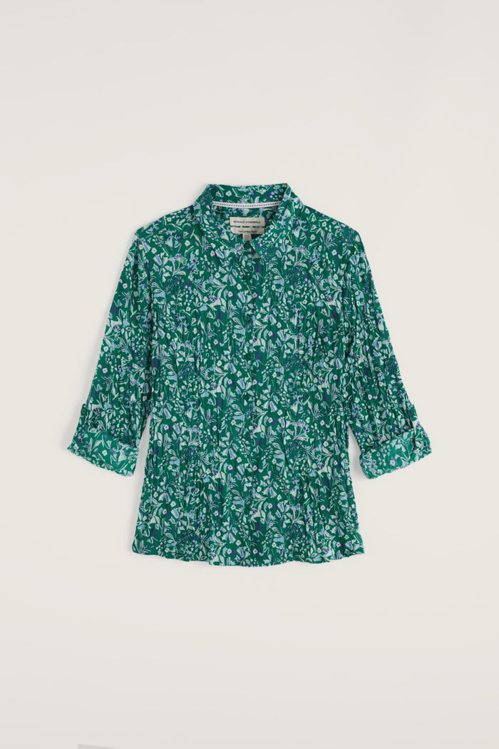 Seasalt Larissa Shirt in Woodland Floral Dark Stem