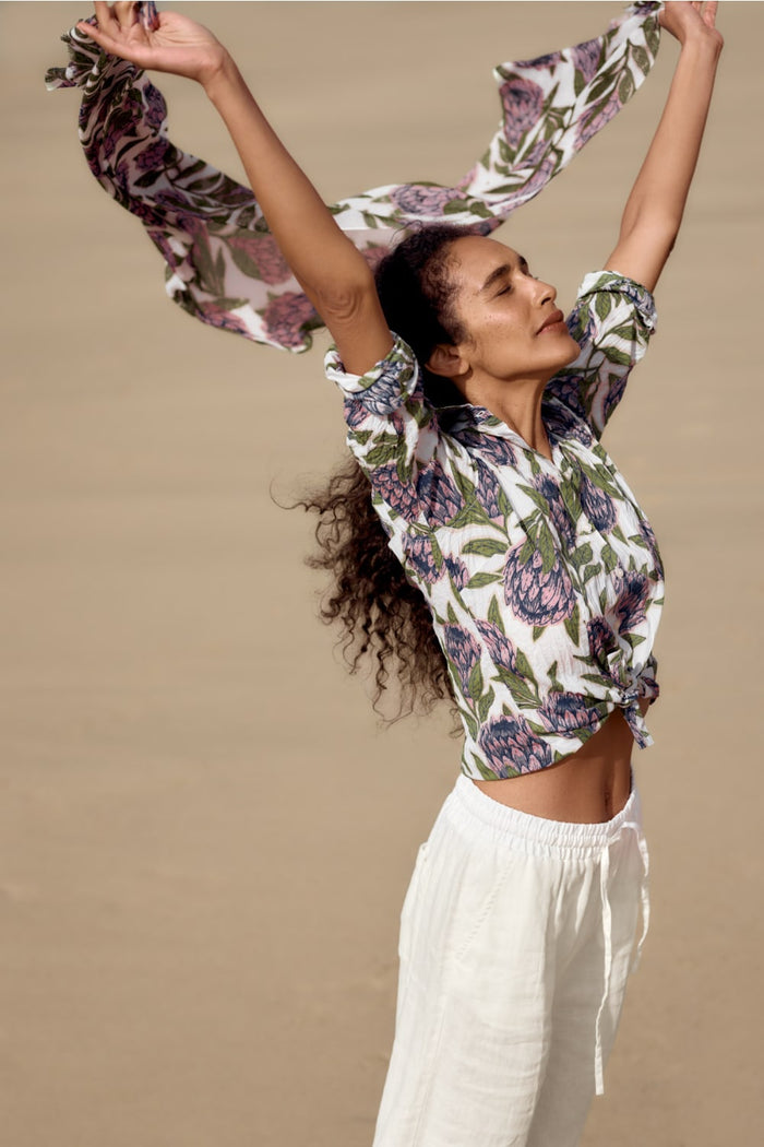 Seasalt Larissa Shirt in Proteas Chalk