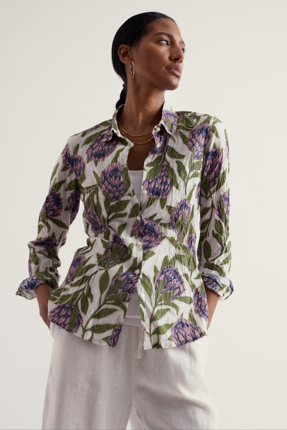 Seasalt Larissa Shirt in Proteas Chalk