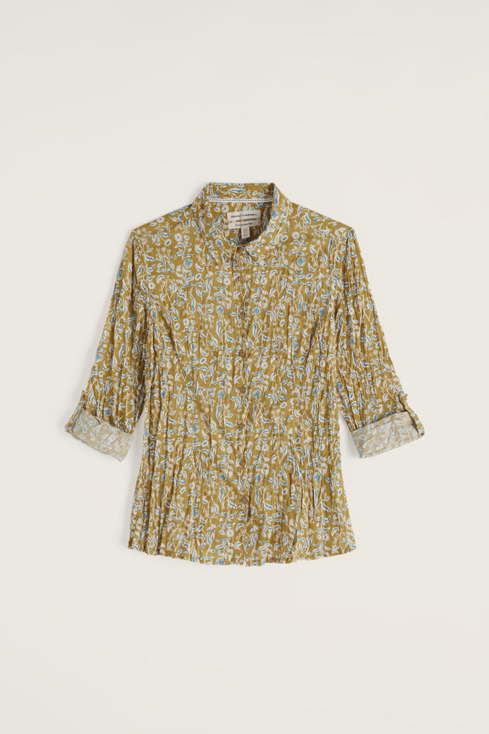 Seasalt Larissa Shirt in Inky Botanical Tansy