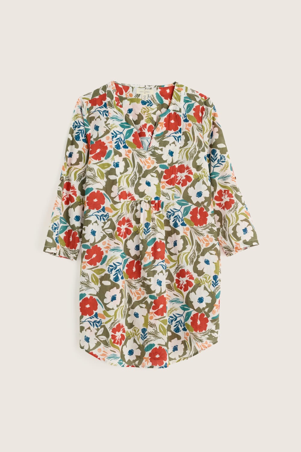 Op Art Tunic in Summer Shadows Chalk