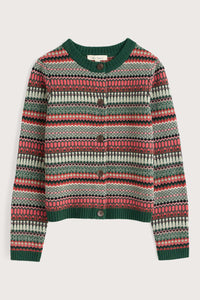 Percella Cove Cardigan in Weaving Needle Dark Forage Mix