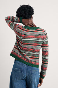 Percella Cove Cardigan in Weaving Needle Dark Forage Mix