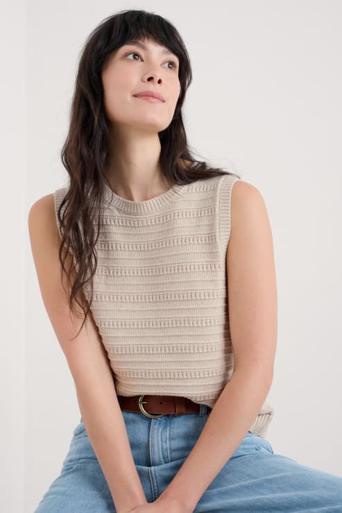 Seasalt Tepel Vest - Chalk