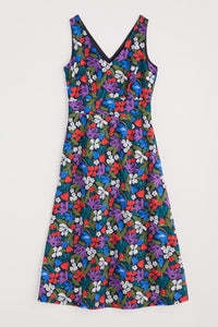 Sky Beyond Dress in Crayon Floral Maritime