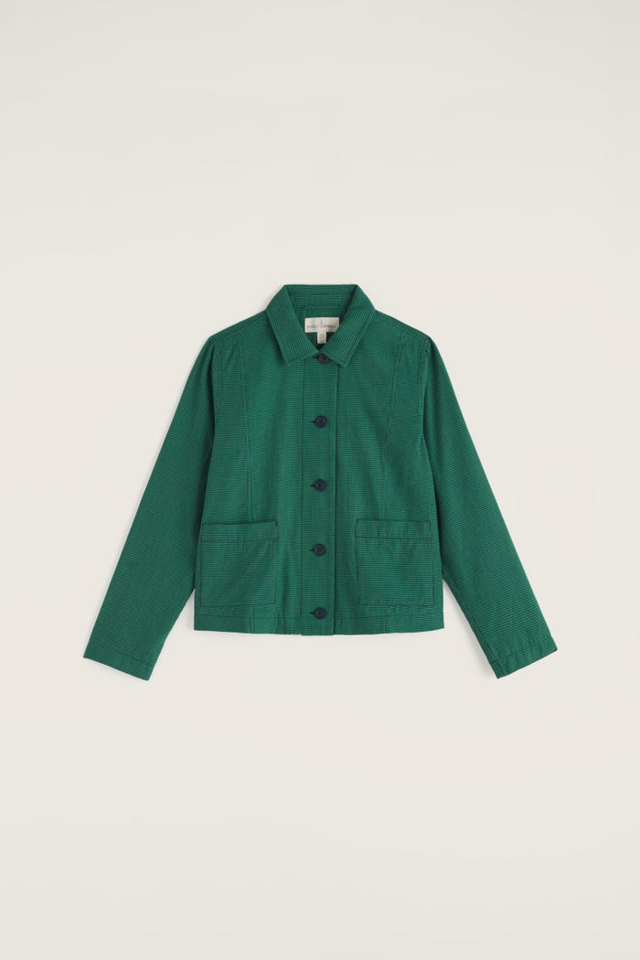 Carnon Downs Jacket in Forest Garden Spring Green