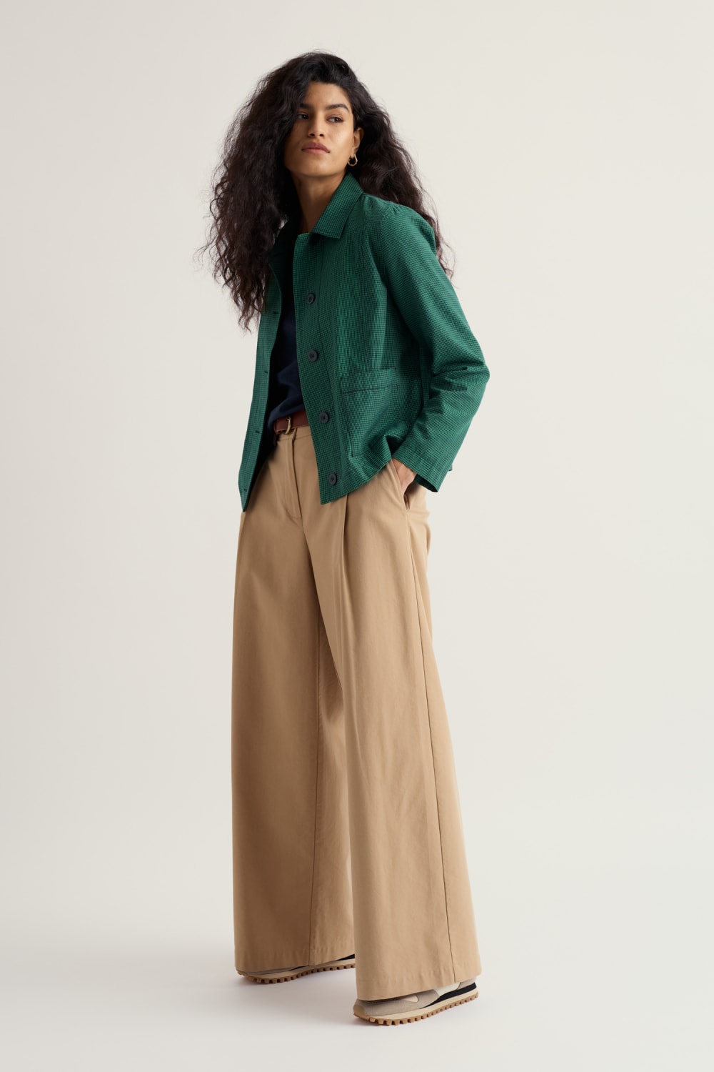 Carnon Downs Jacket in Forest Garden Spring Green