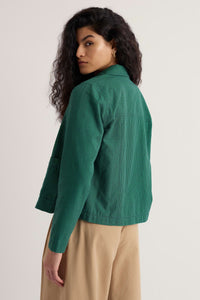 Carnon Downs Jacket in Forest Garden Spring Green