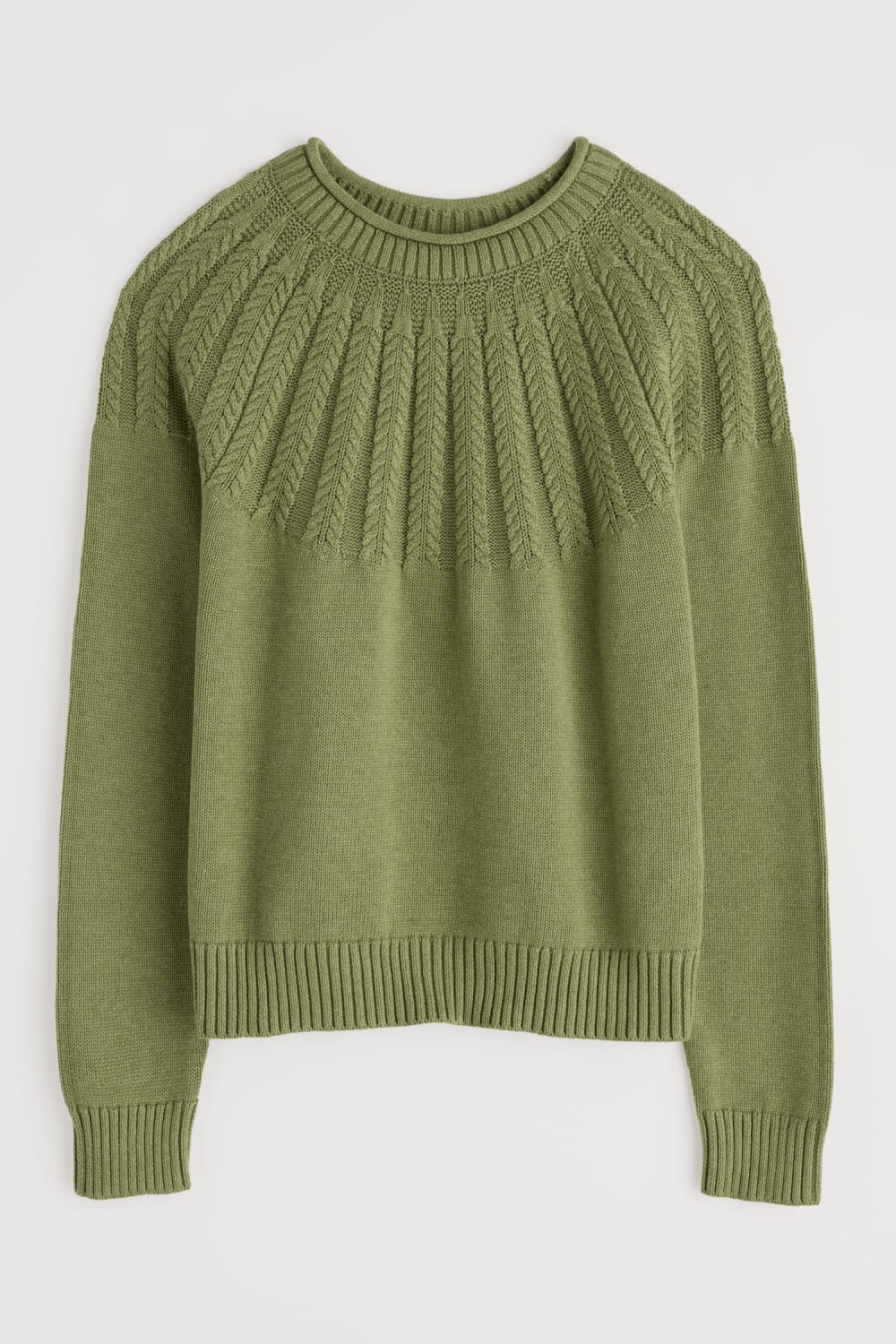 Seasalt Stone Chat Jumper in Moss