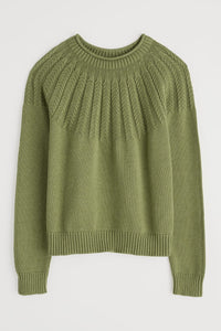 Seasalt Stone Chat Jumper in Moss