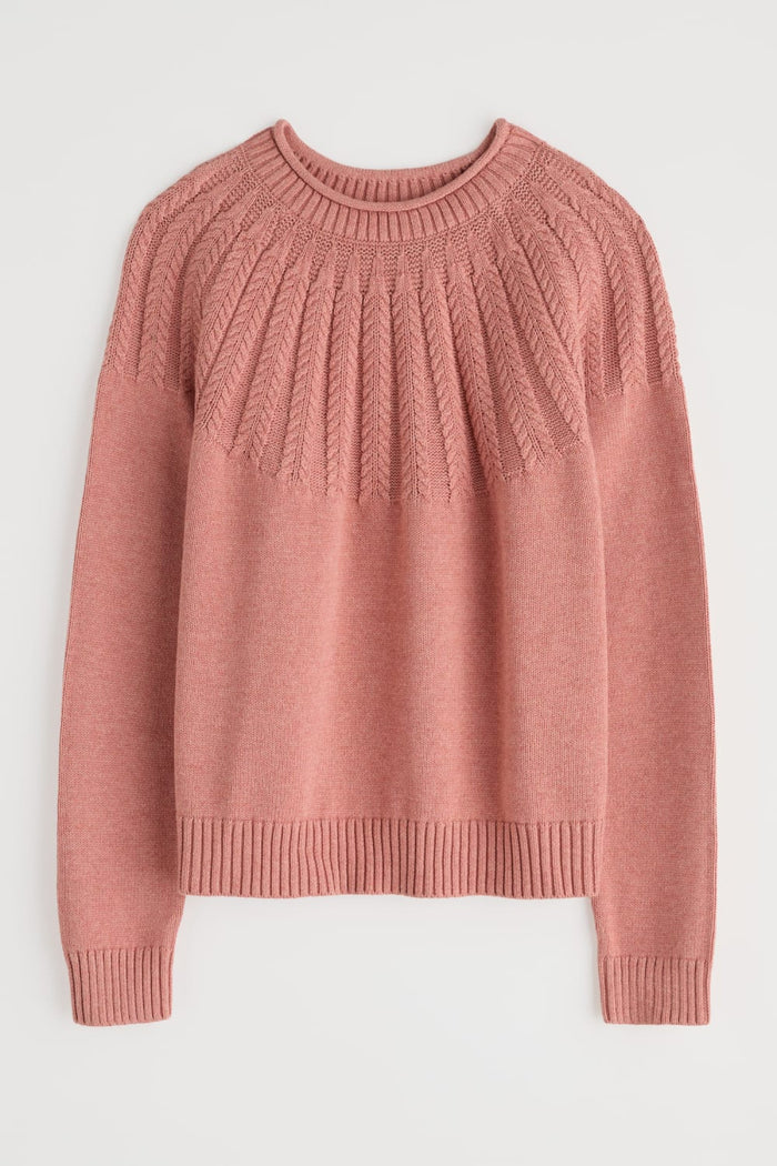 Seasalt Stone Chat Jumper in Dusty Rose