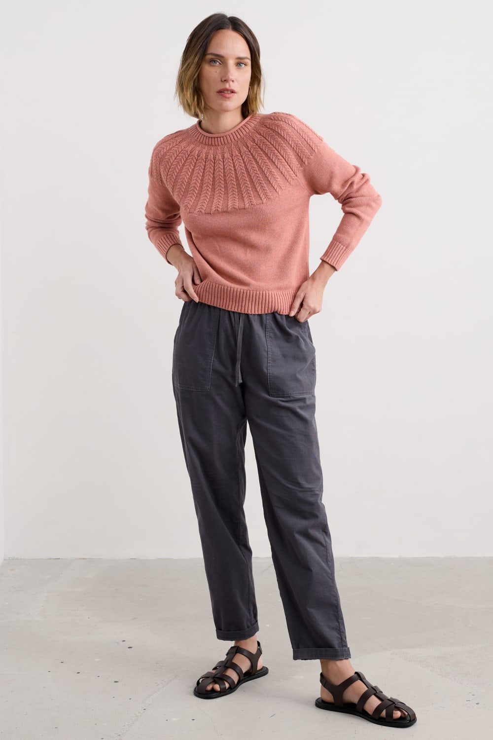 Seasalt Stone Chat Jumper in Dusty Rose
