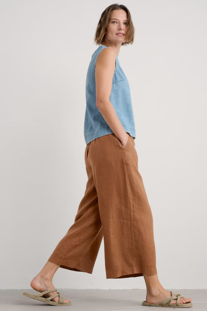 Merrivale Linen Culottes - Chutney