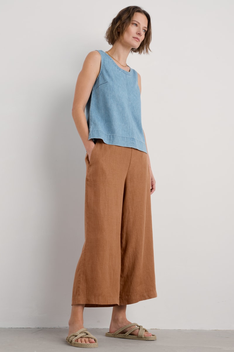 Merrivale Linen Culottes - Chutney