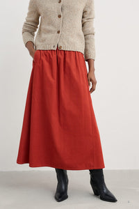 Seasalt Mevagissey Skirt in Dark Cinnamon
