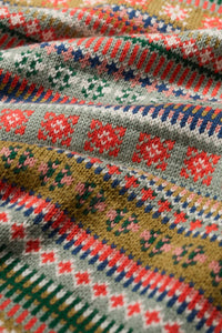 Seasalt Cove Cottage Knitted Vest in Carved Relief Pear Multi