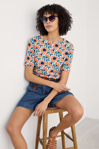 Seasalt Poisson T-Shirt Bold Sunflower Chalk