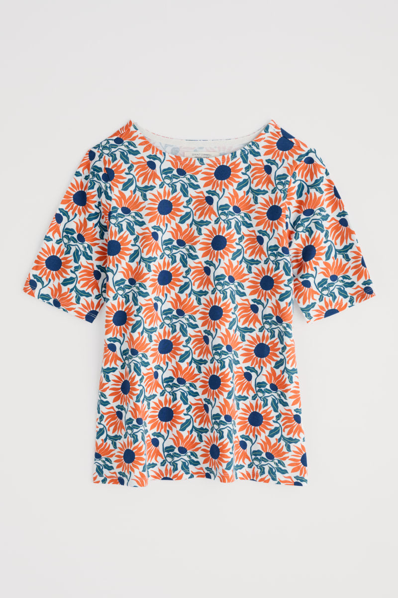 Seasalt Poisson T-Shirt Bold Sunflower Chalk