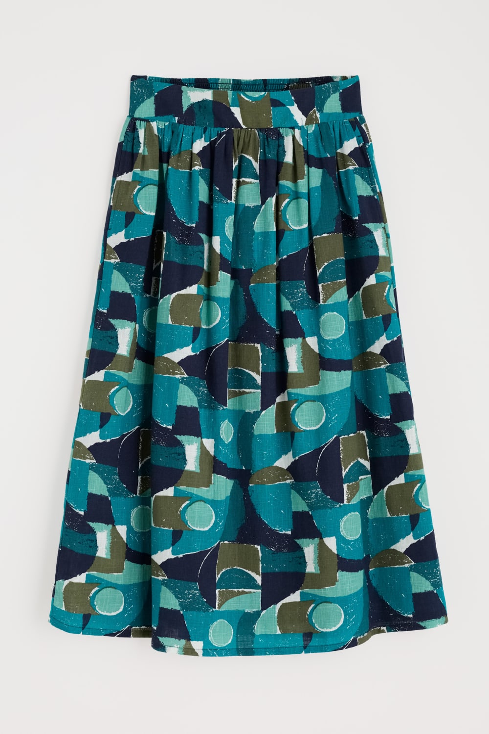 Seasalt Mevagissey Skirt in Penwith Abstract Emulsion