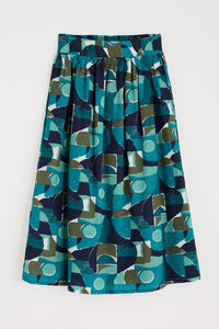 Seasalt Mevagissey Skirt in Penwith Abstract Emulsion