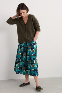 Seasalt Mevagissey Skirt in Penwith Abstract Emulsion