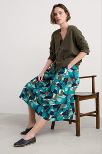 Seasalt Mevagissey Skirt in Penwith Abstract Emulsion