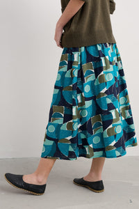 Seasalt Mevagissey Skirt in Penwith Abstract Emulsion