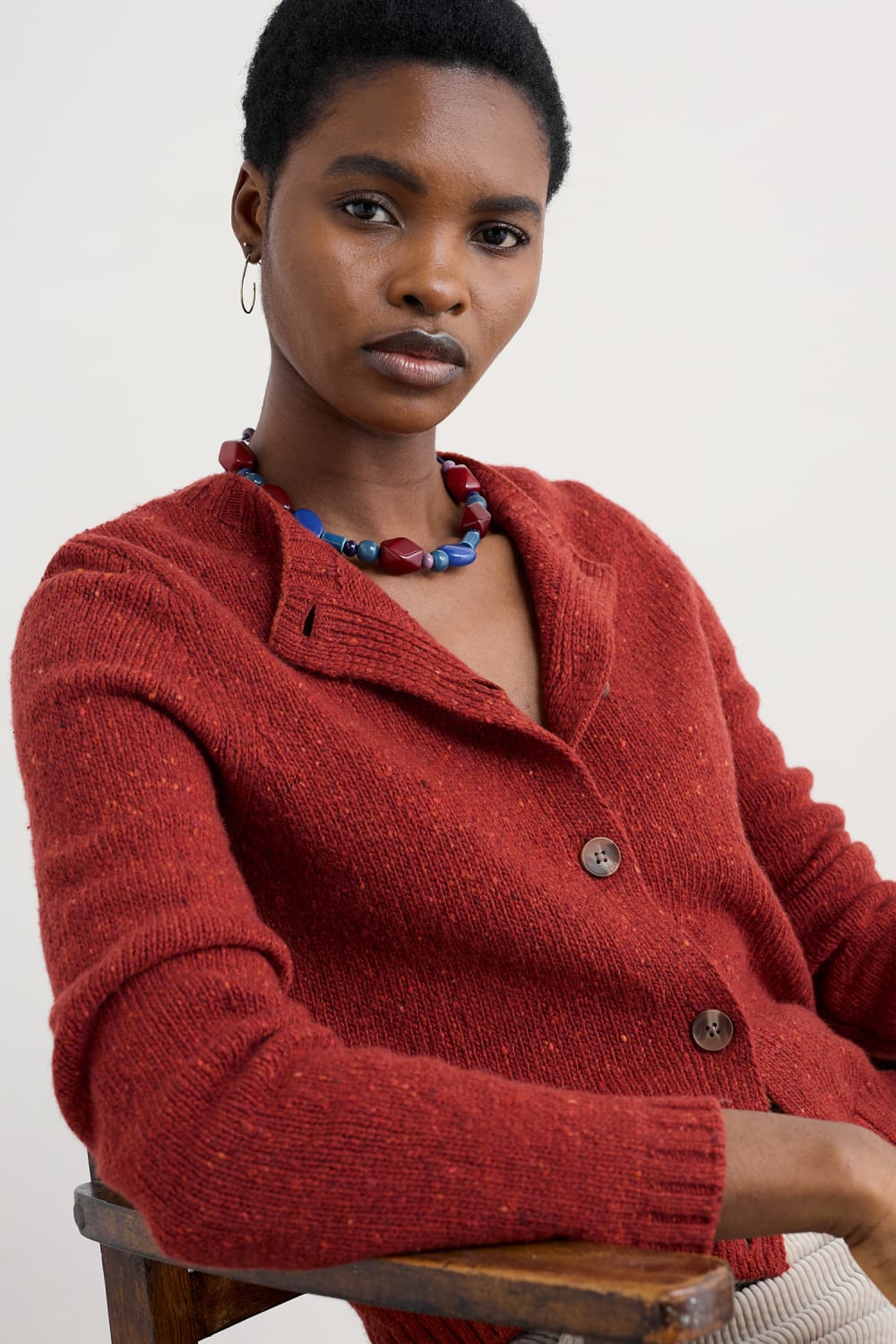 Seasalt Dawson Pick Cardigan in Red Sail