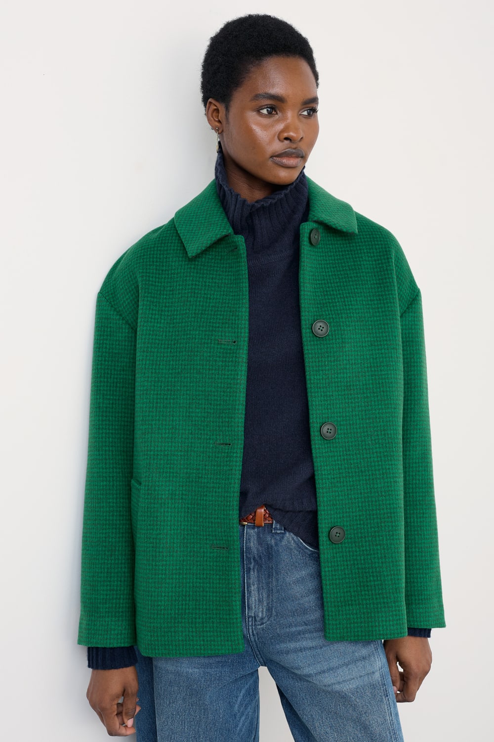 Seasalt Beamwind Winter Coat in Puppy Tooth Glade