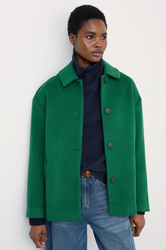 Seasalt Beamwind Winter Coat in Puppy Tooth Glade