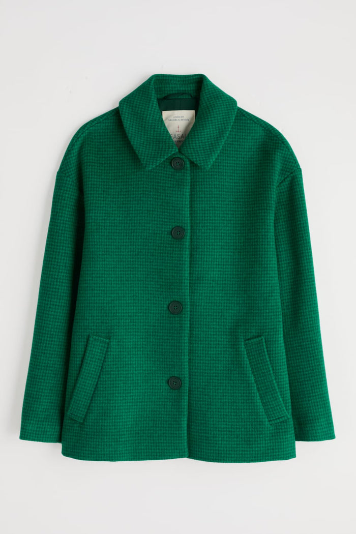 Seasalt Beamwind Winter Coat in Puppy Tooth Glade