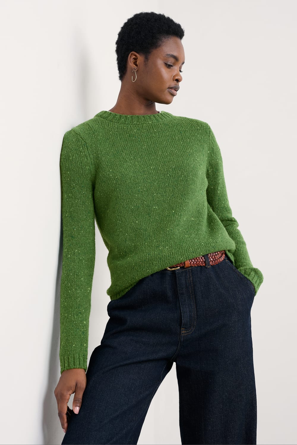 Seasalt Dawson Pick Jumper in Fern