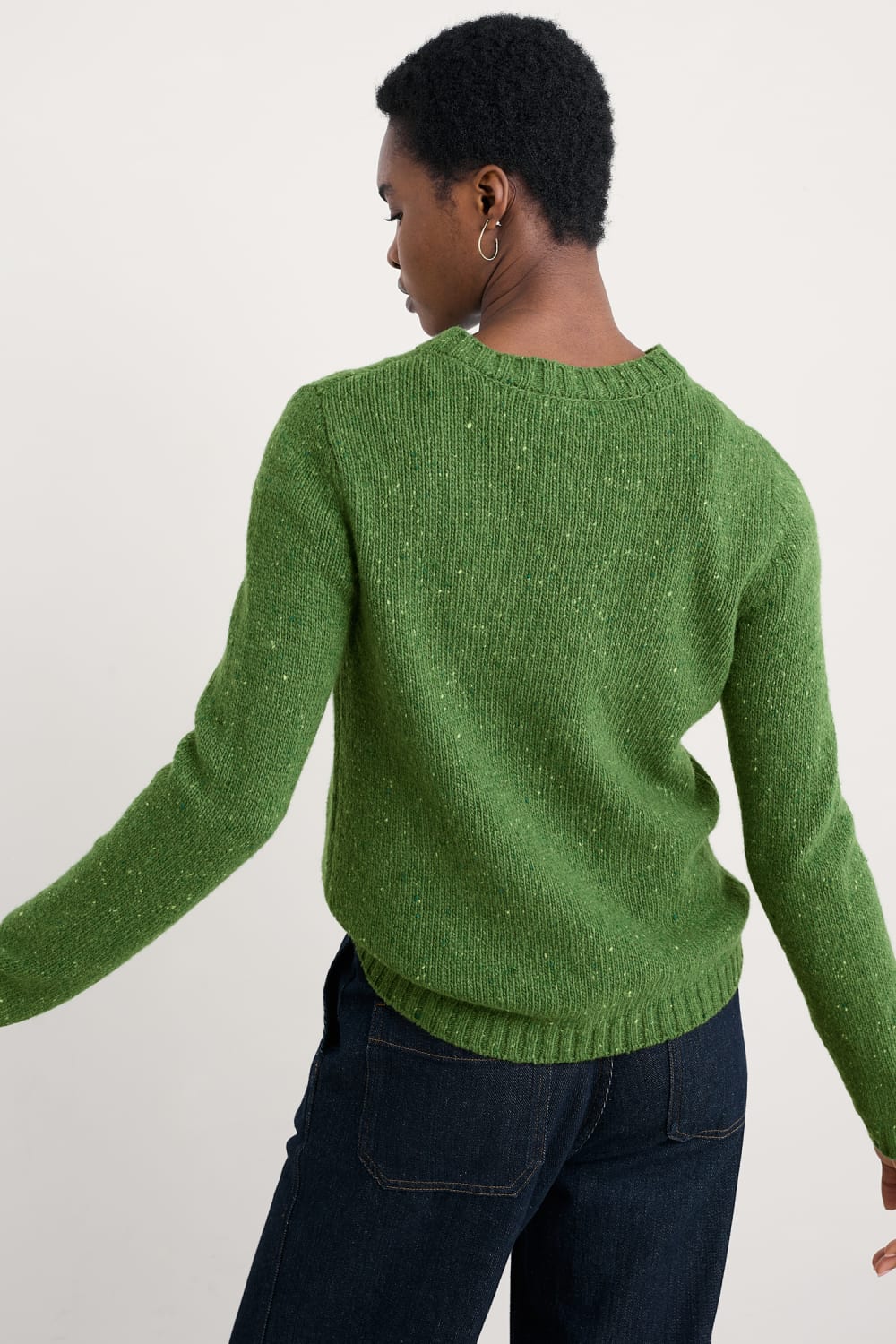 Seasalt Dawson Pick Jumper in Fern