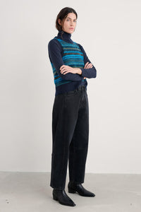 Seasalt Annik Vest in Modernist Cyan Multi