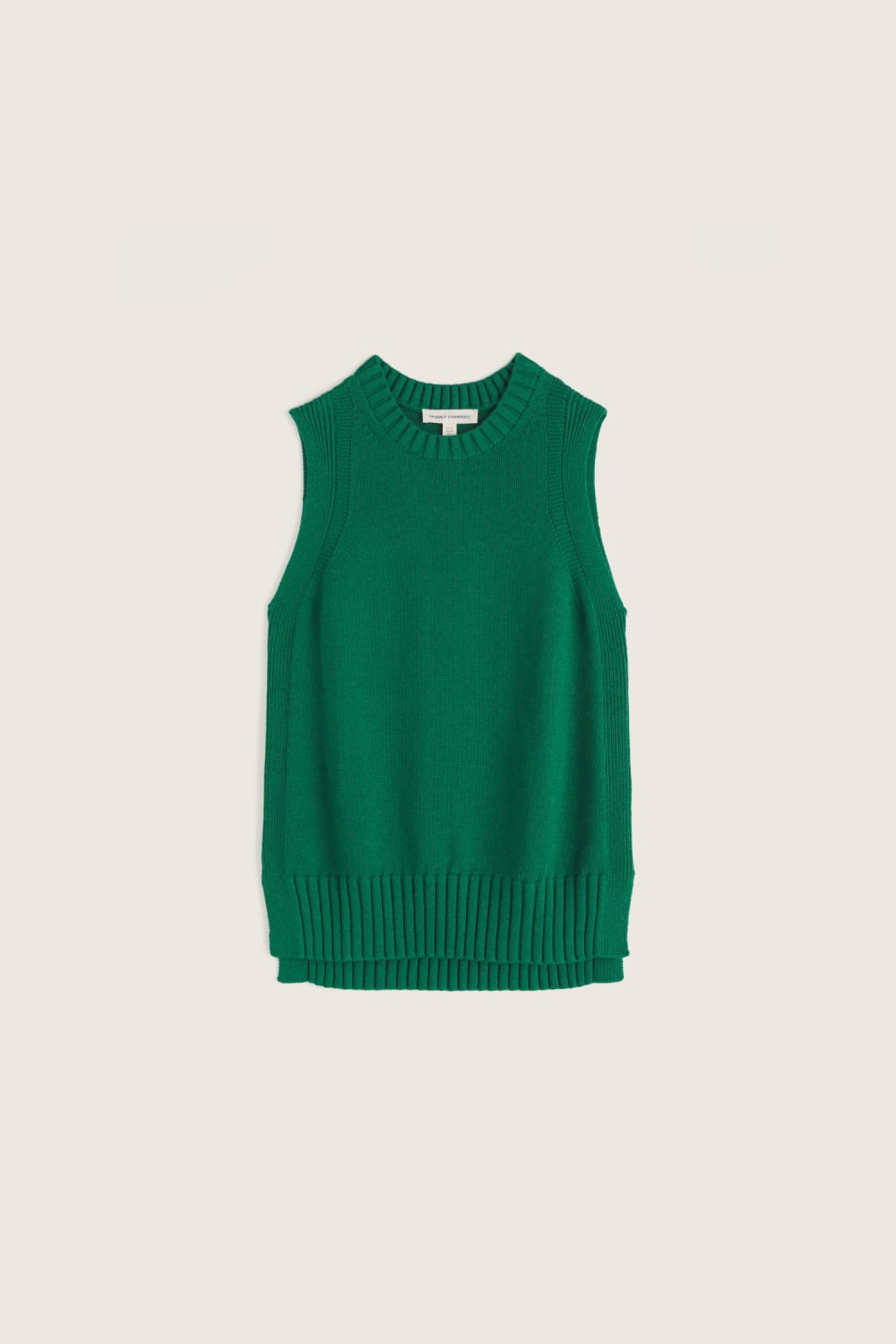 Redstart Knitted Vest in Dark Stem