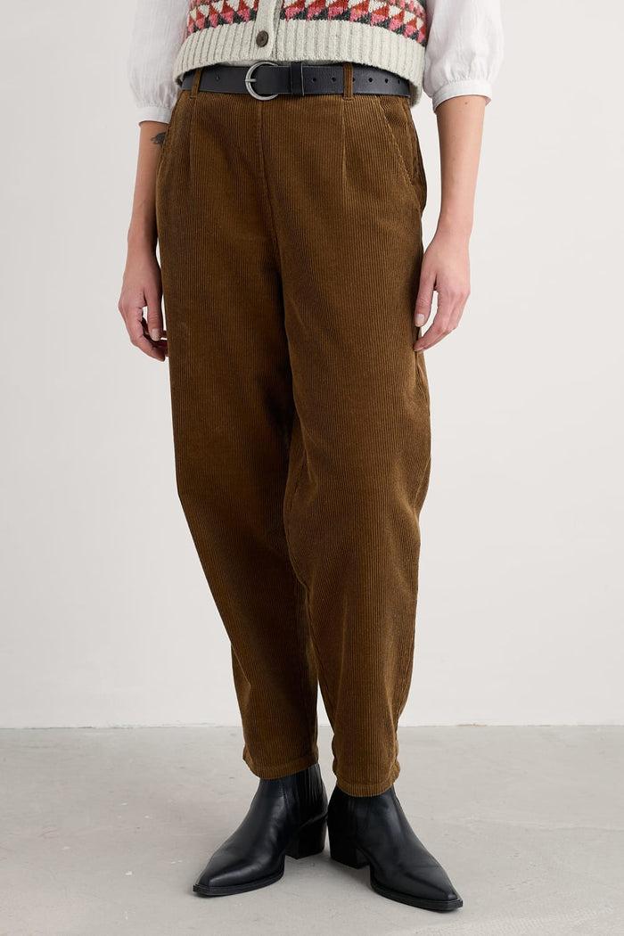 Seasalt Trethornes Tapered Cord Trousers in Gully
