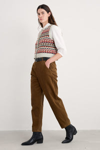Seasalt Trethornes Tapered Cord Trousers in Gully